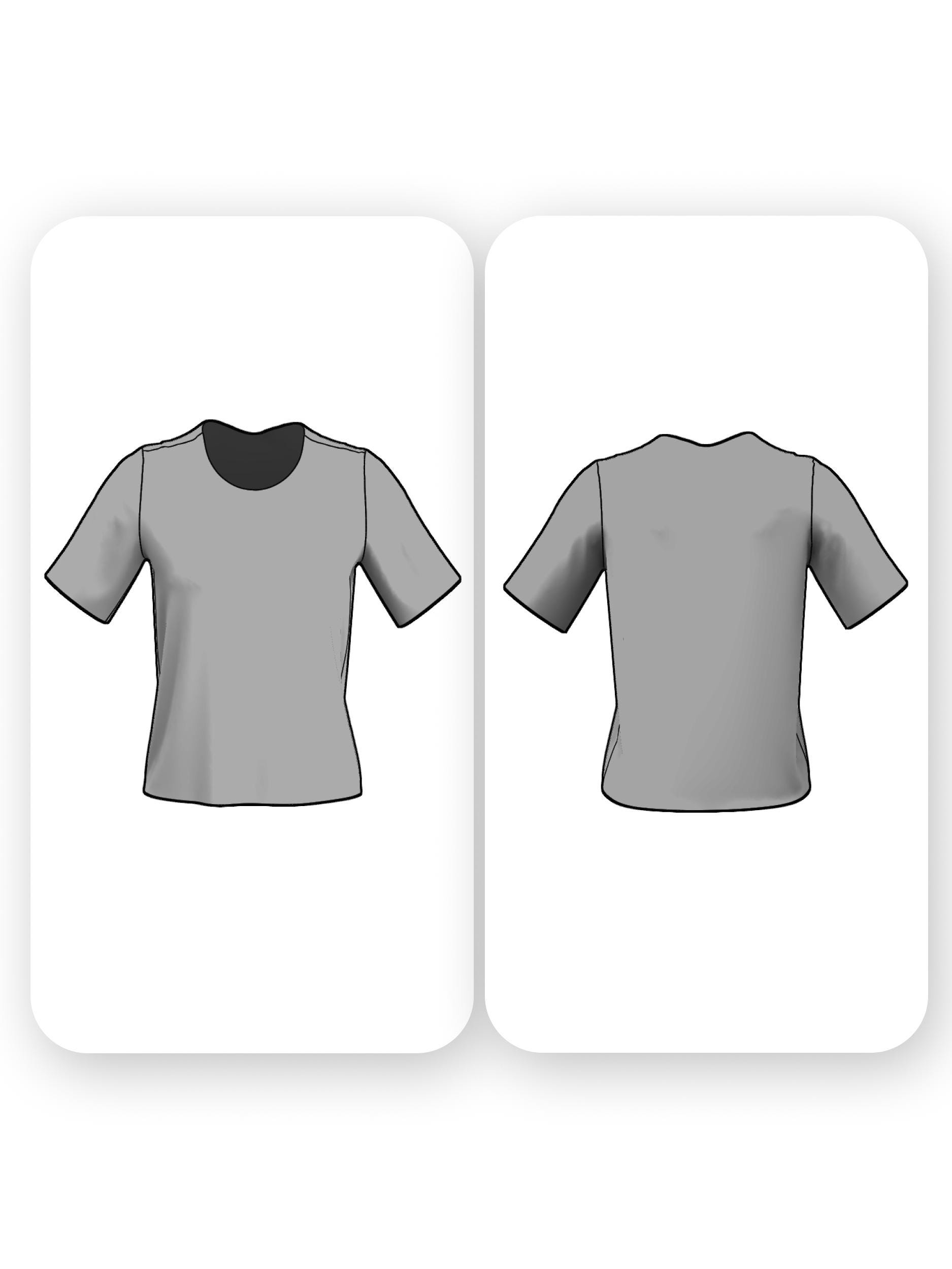 Basic T Shirt Sewing Pattern Relaxed Fit