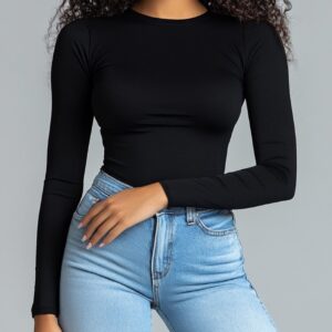 Long Sleeve Fitted Top Sewing Pattern – Estefan