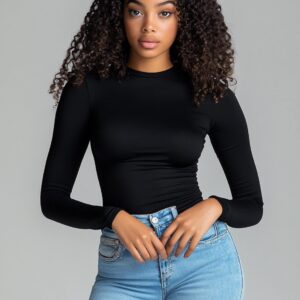 Long Sleeve Fitted Top Sewing Pattern – Estefan