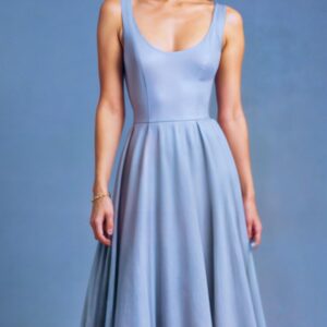 A-Line Maxi Dress Sewing Pattern with Round Neck – Adeline