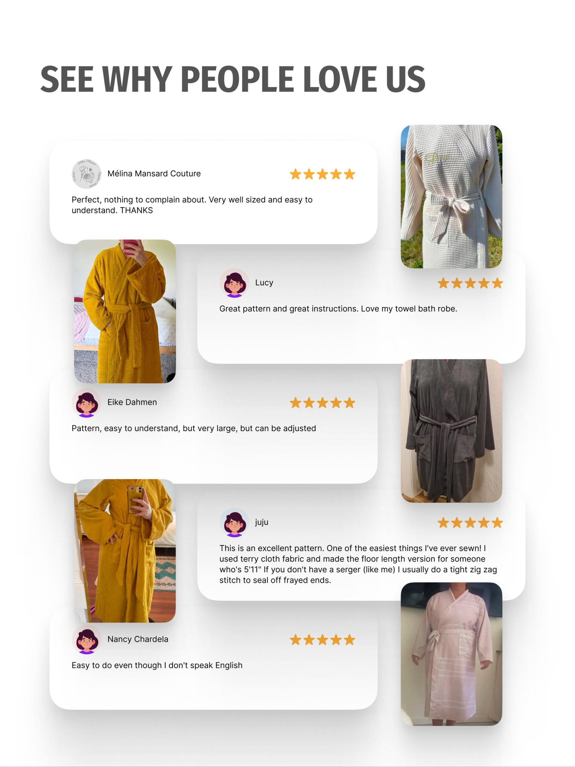Bathrobe Sewing Pattern – Jay