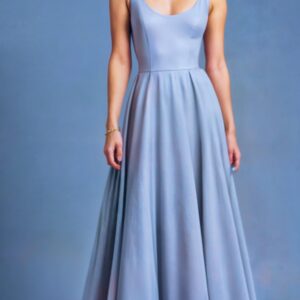 A-Line Maxi Dress Sewing Pattern with Round Neck – Adeline