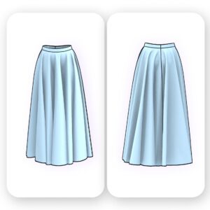 Full Maxi Circle Skirt Sewing Pattern – Dante