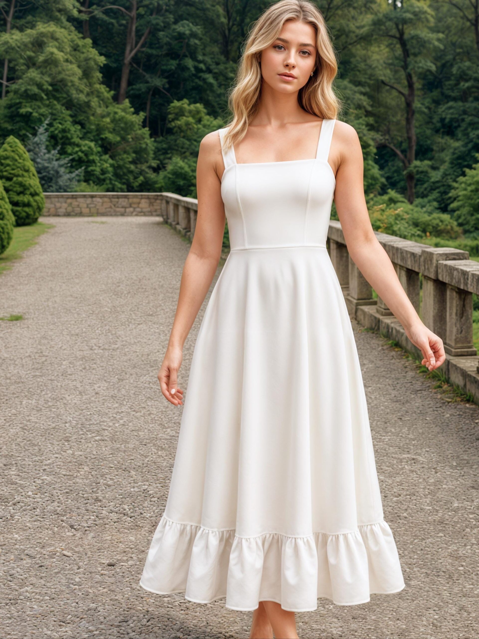 Formal A Line Midi Dress Sewing Pattern – Kai