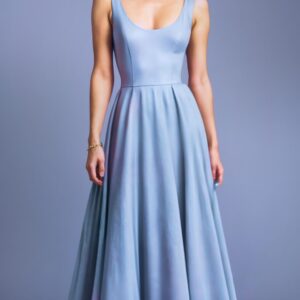 A-Line Maxi Dress Sewing Pattern with Round Neck – Adeline