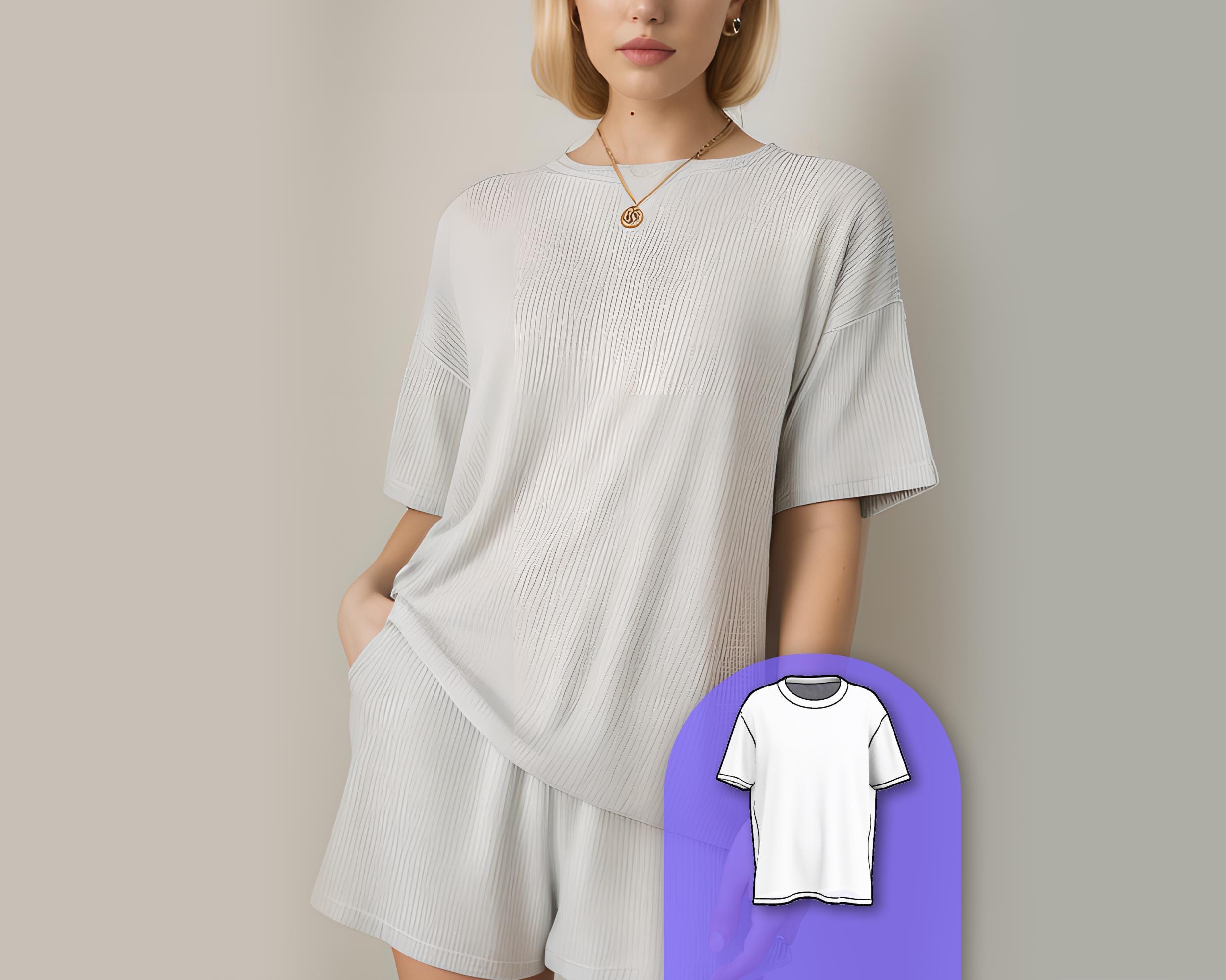Oversized T-Shirt Sewing Pattern – Elide