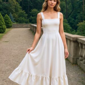 Formal A Line Midi Dress Sewing Pattern – Kai