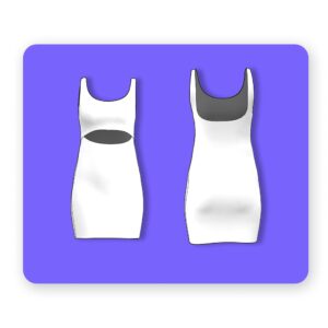 Bodycon Mini Dress Sewing Pattern Cut Out – Haruki