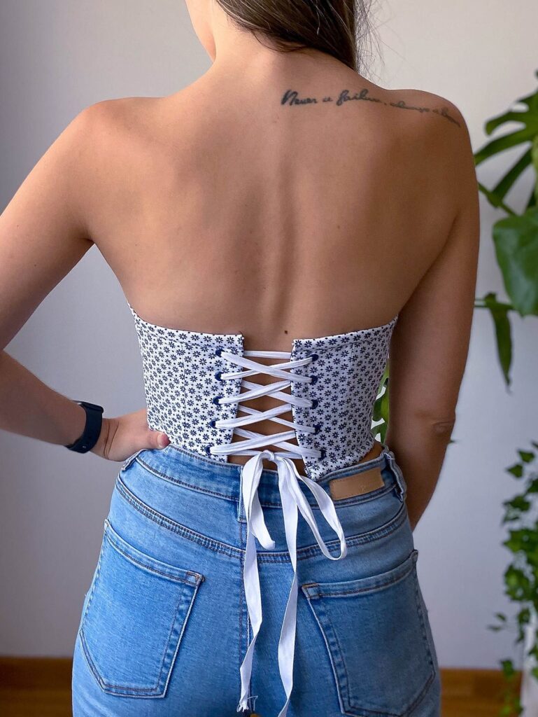 tutorial de costura corset paso a paso